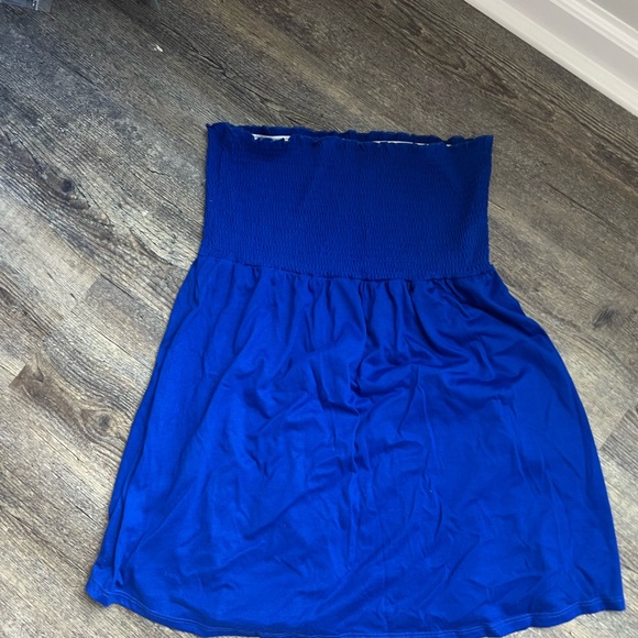 ASROSERICH L BLUE STRAPLESS TANK TOP - Picture 7 of 7